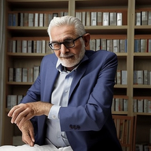 Uomo che consulta il medico riguardo la disfunzione erettile e le opzioni di trattamento disponibili, con immagini di Viagra e Cialis sullo sfondo.